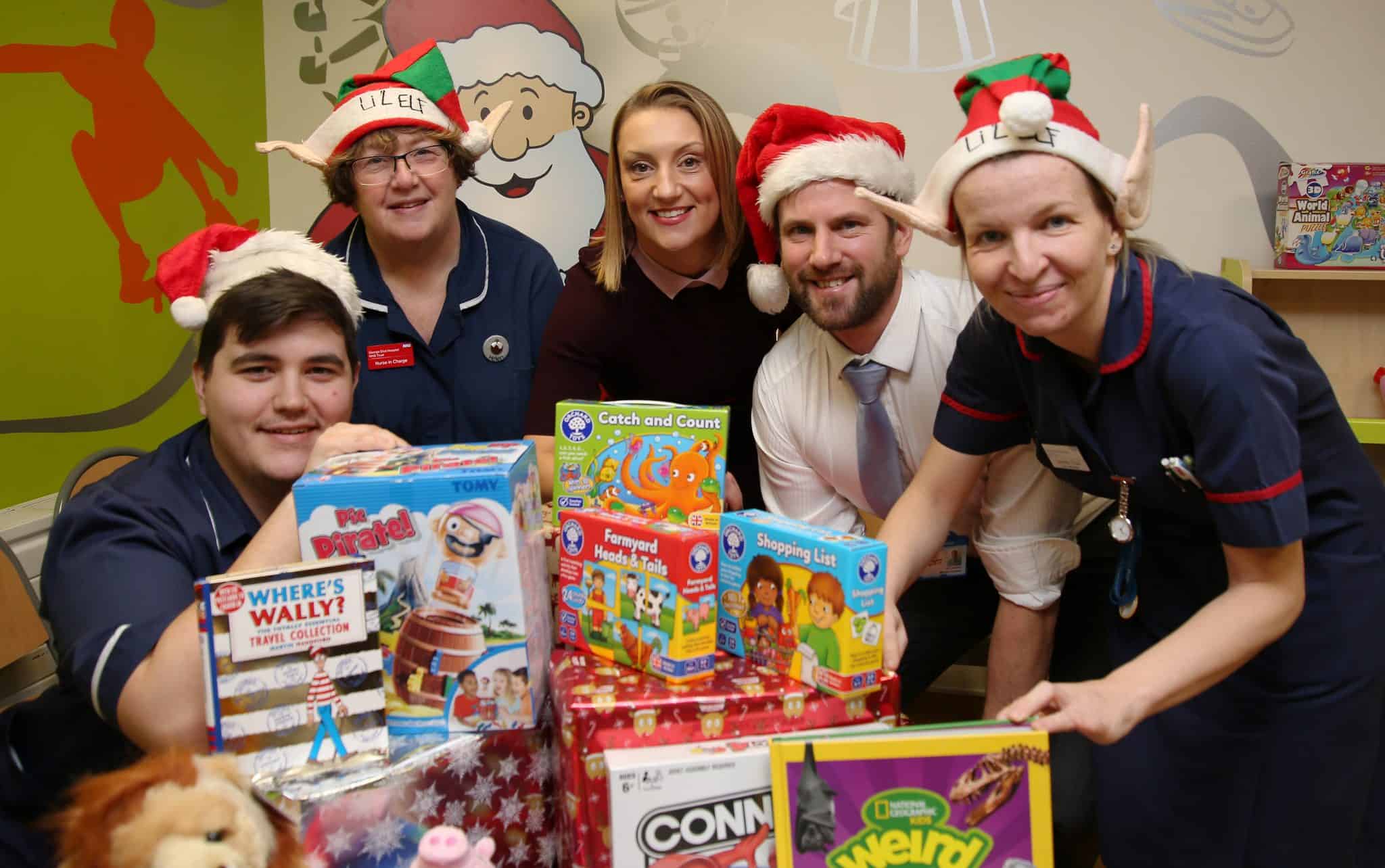 Davidsons Homes donates toys to George Eliot hospital in Nuneaton
