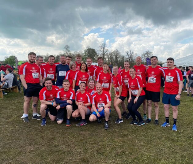 24 Davidsons Homes team members take on fearsome Wolf Run for charity